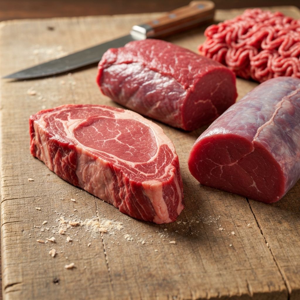 Premium meat selection